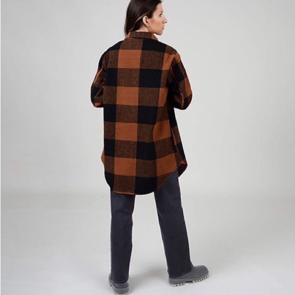 RD Style The Snap Button plaid jacket